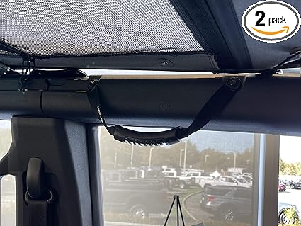 Bartact Grab Handles Compatible with Ford Bronco 2021+ (Rubber Black) Pair Made in USA